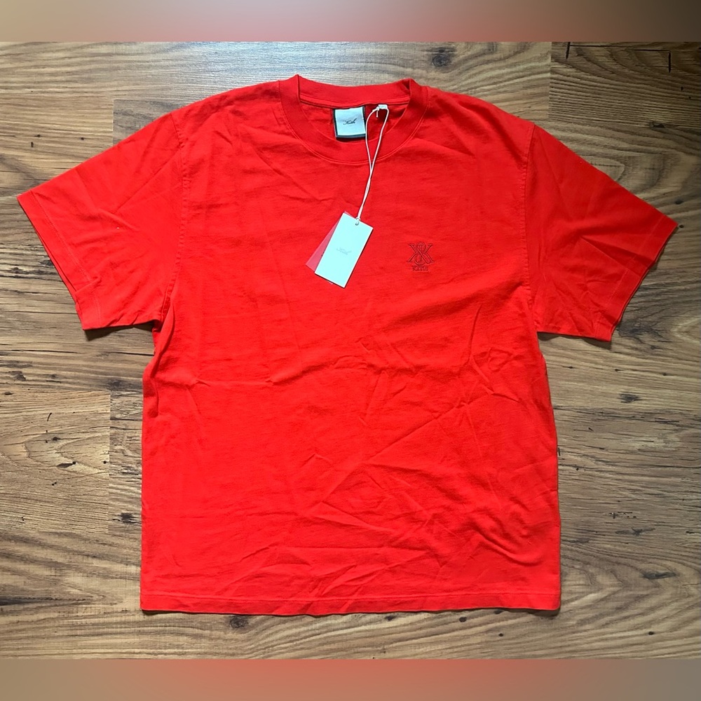 Kith Women Nia II Sueded Tee - Cinnabar/Red